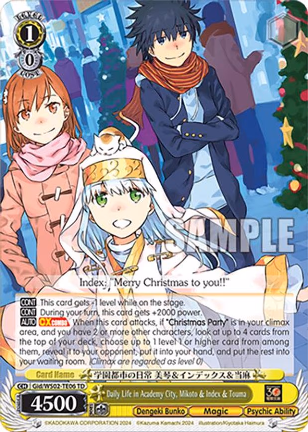 Daily Life in Academy City, Mikoto & Index & Touma