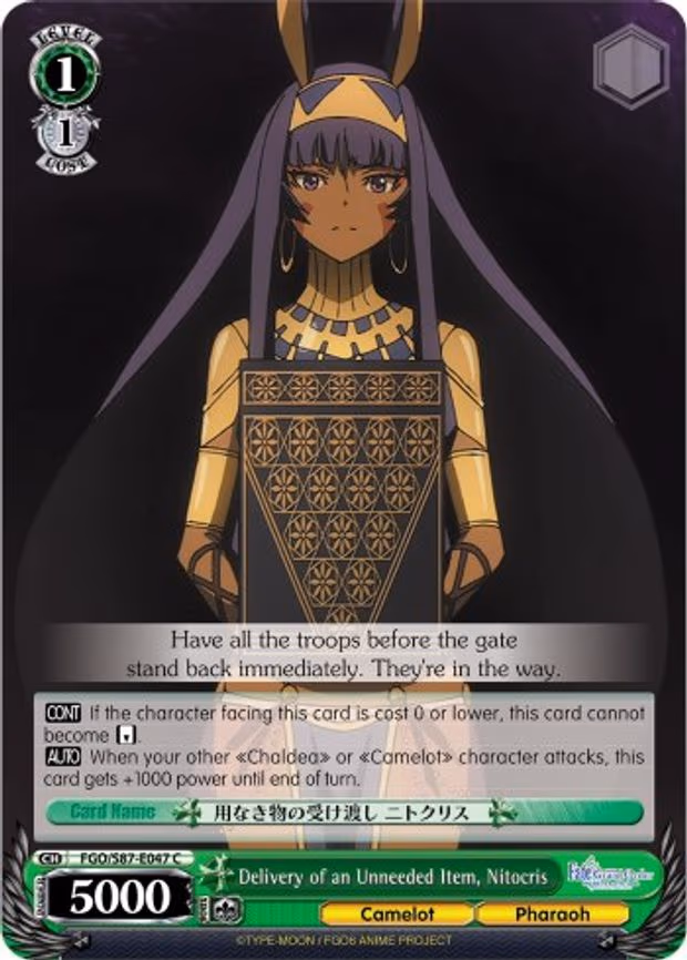 Delivery of an Unneeded Item, Nitocris