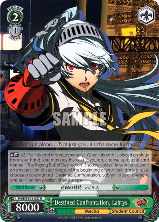 Destined Confrontation, Labrys