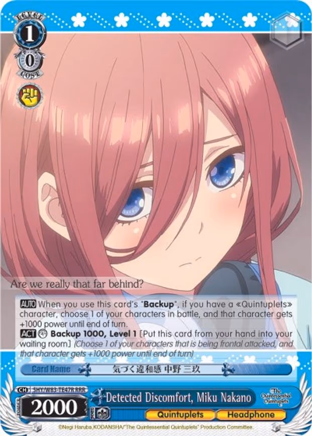 Detected Discomfort, Miku Nakano