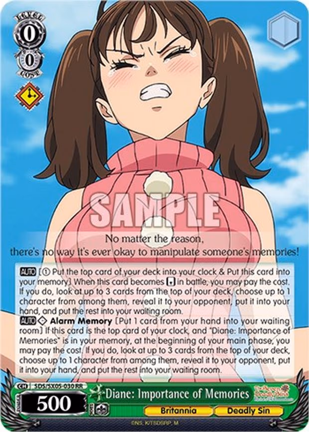Diane: Importance of Memories