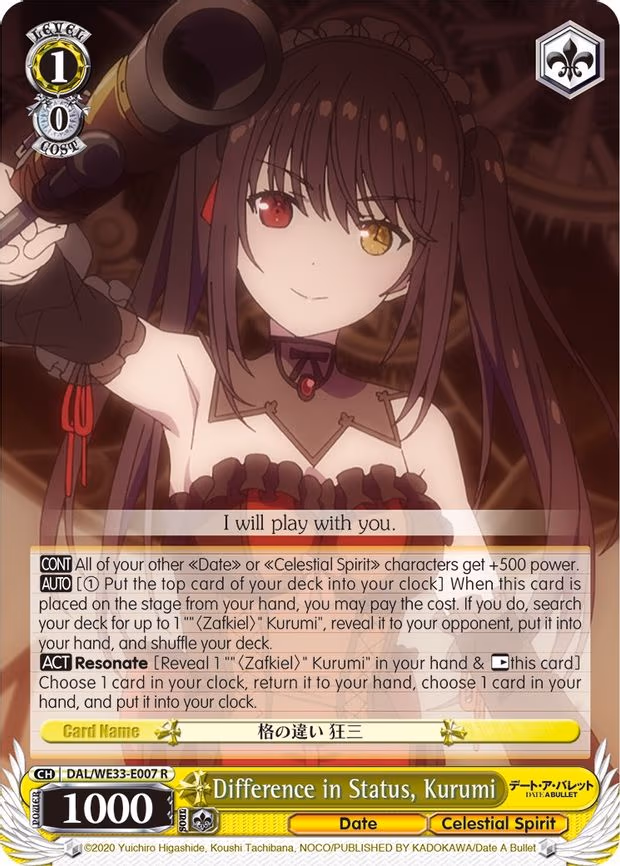 Difference in Status, Kurumi