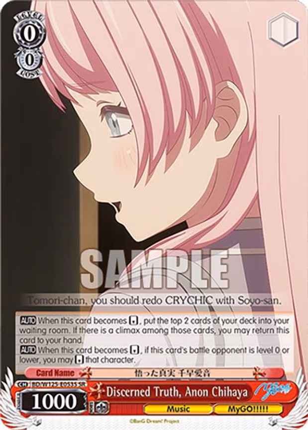 Discerned Truth, Anon Chihaya