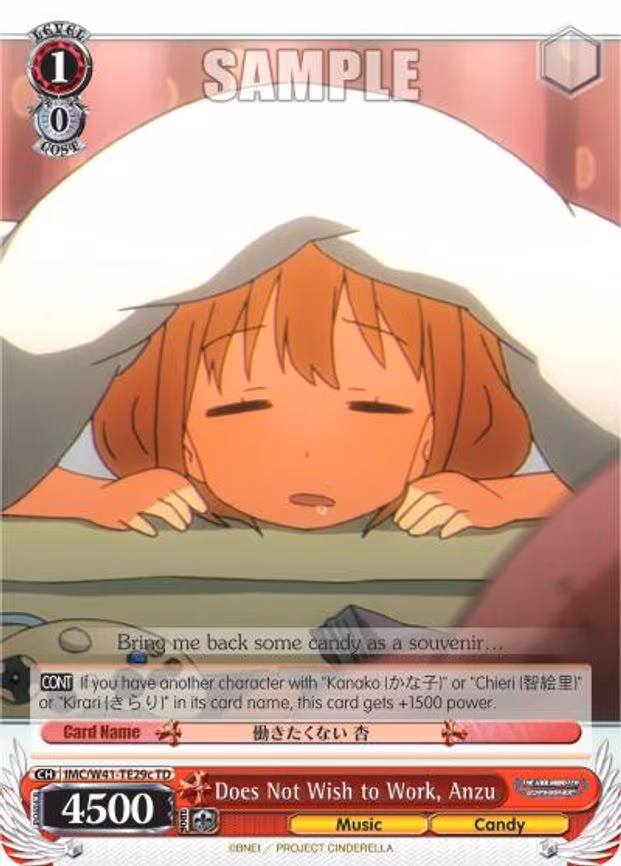 Does Not Wish to Work, Anzu