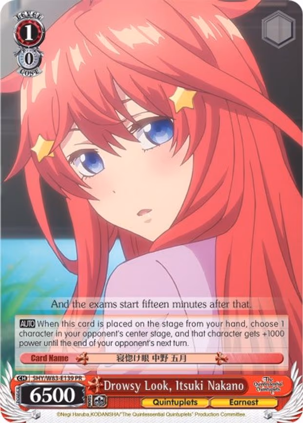 Drowsy Look, Itsuki Nakano