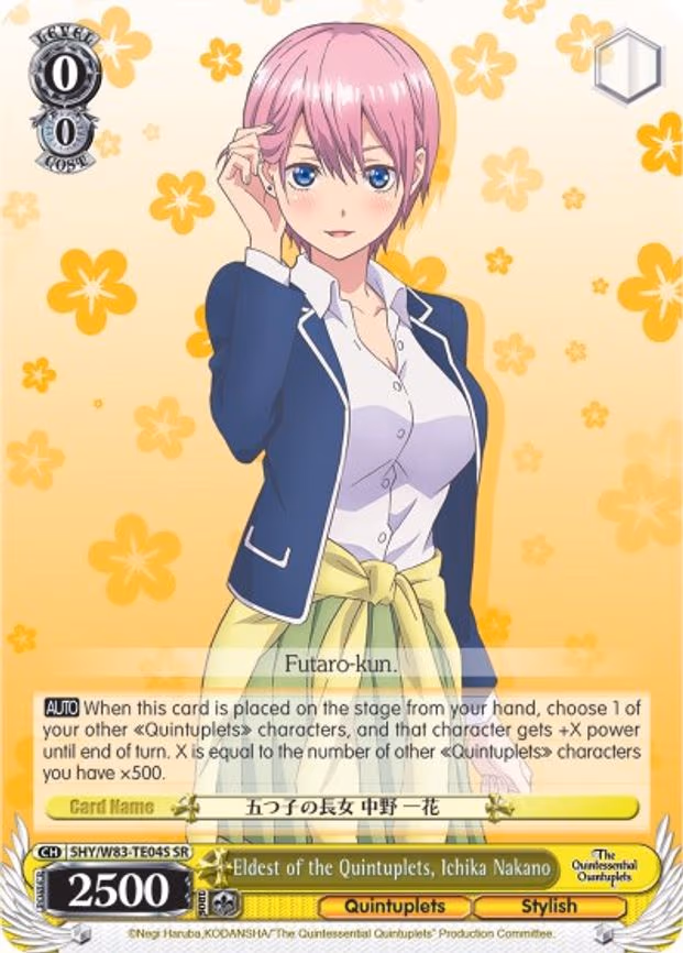 Eldest of the Quintuplets, Ichika Nakano