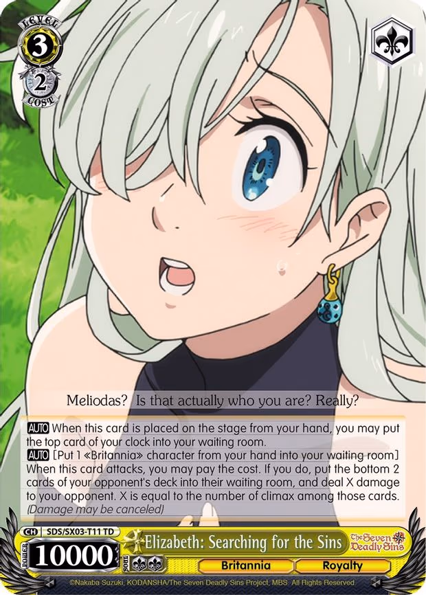 Elizabeth: Searching for the Sins - Trial Deck (SDS/SX03-T11 TD)