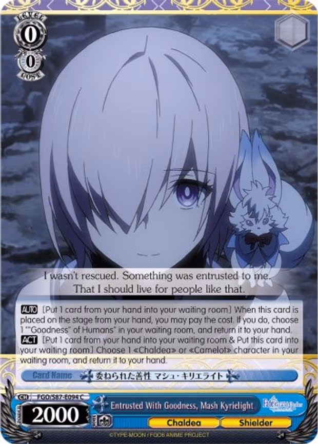 Entrusted With Goodness, Mash Kyrielight
