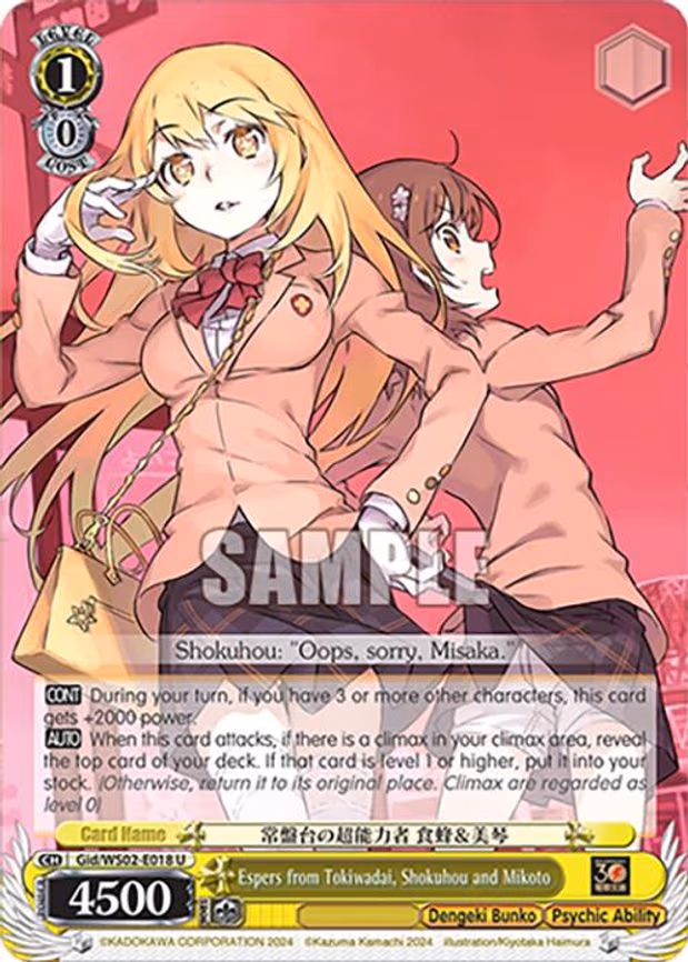 Espers from Tokiwadai, Shokuhou and Mikoto
