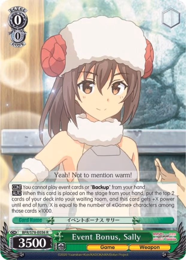 Event Bonus, Sally