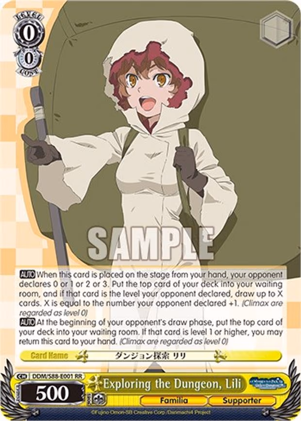 Exploring the Dungeon, Lili - Double Rare (DDM/S88-E001 RR)