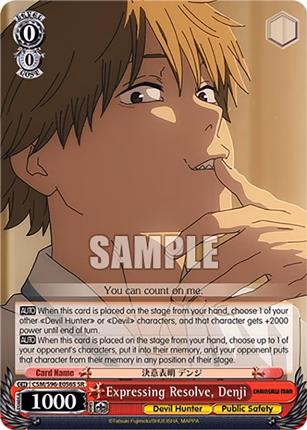 Expressing Resolve, Denji