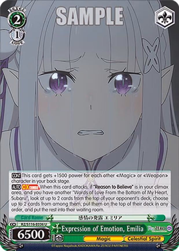 Expression of Emotion, Emilia - Uncommon (RZ/S116-E036)