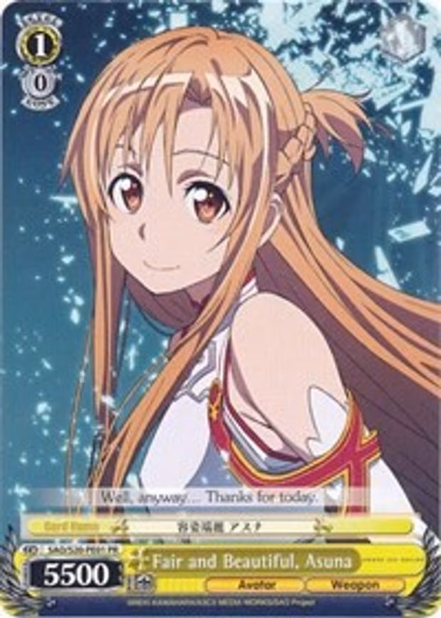 Fair and Beautiful, Asuna