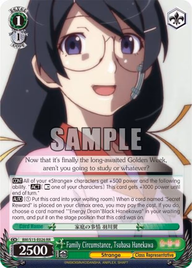 Family Circumstance, Tsubasa Hanekawa
