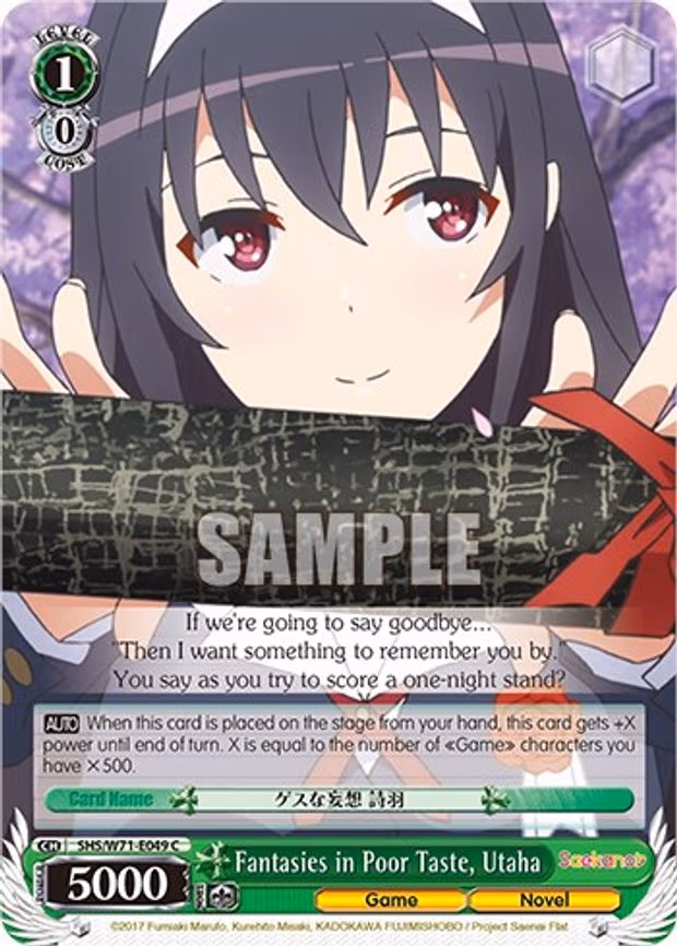 Fantasies in Poor Taste, Utaha