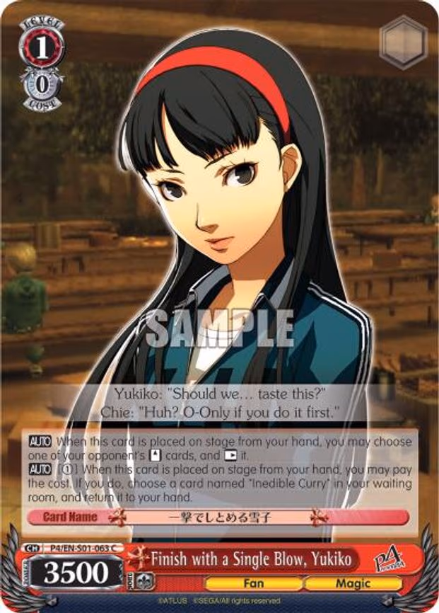 Finish with a Single Blow, Yukiko