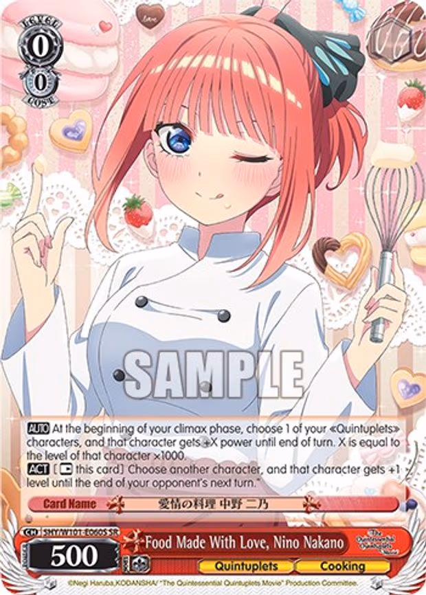 Food Made With Love, Nino Nakano
