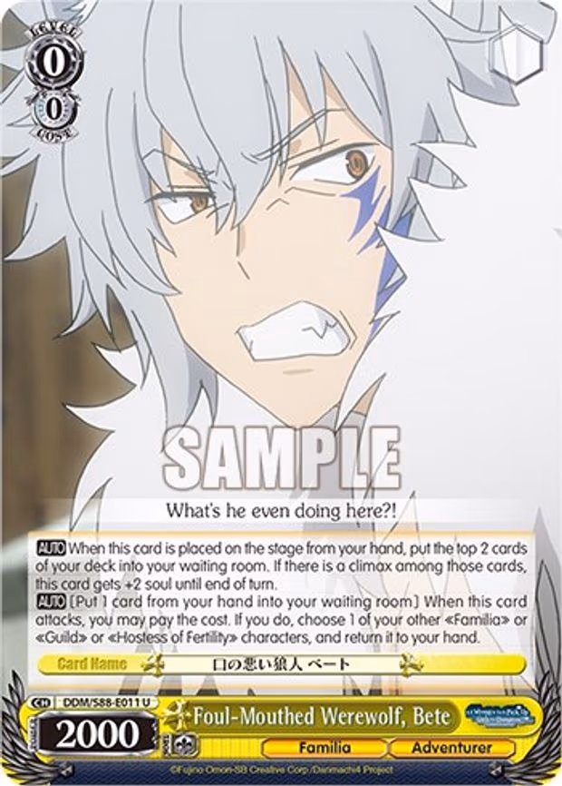 Foul-Mouthed Werewolf, Bete