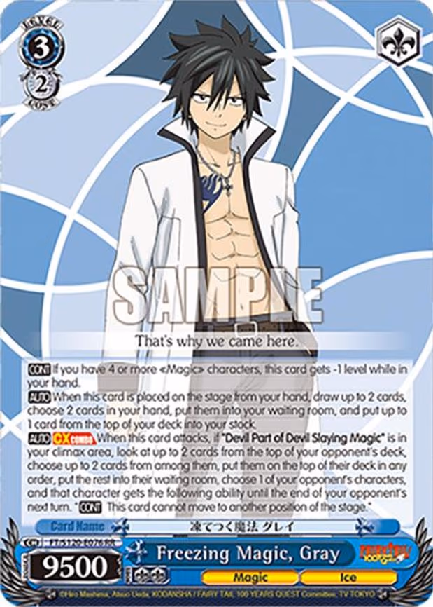 Freezing Magic, Gray