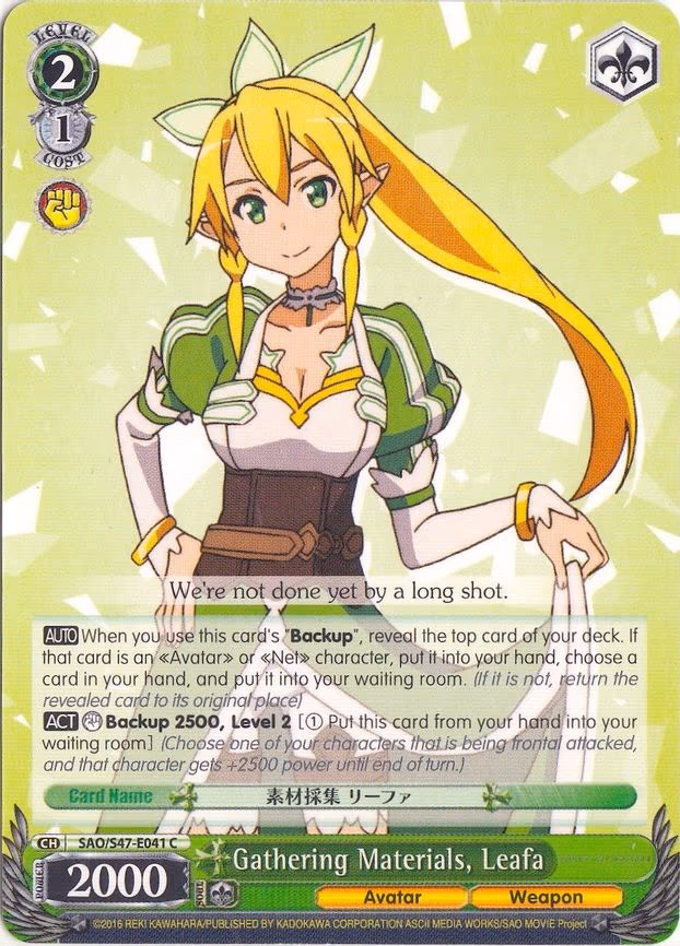 Gathering Materials, Leafa - Common (SAO/S47-E041 C)
