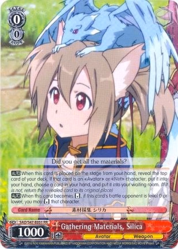 Gathering Materials, Silica
