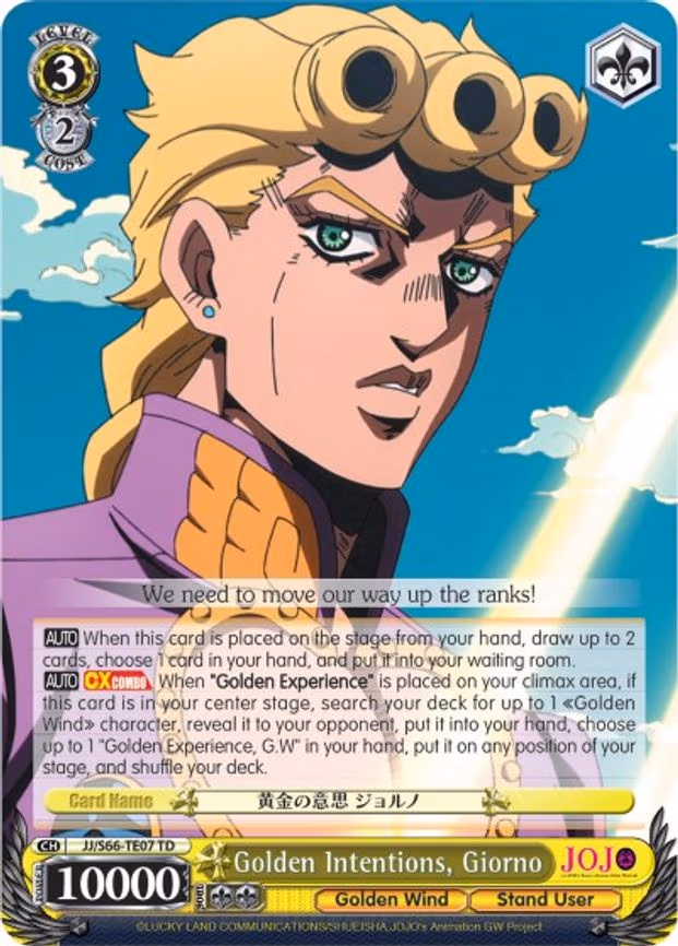 Golden Intentions, Giorno