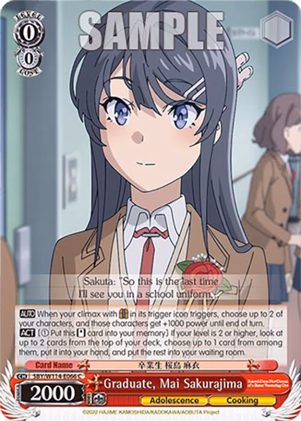 Graduate, Mai Sakurajima