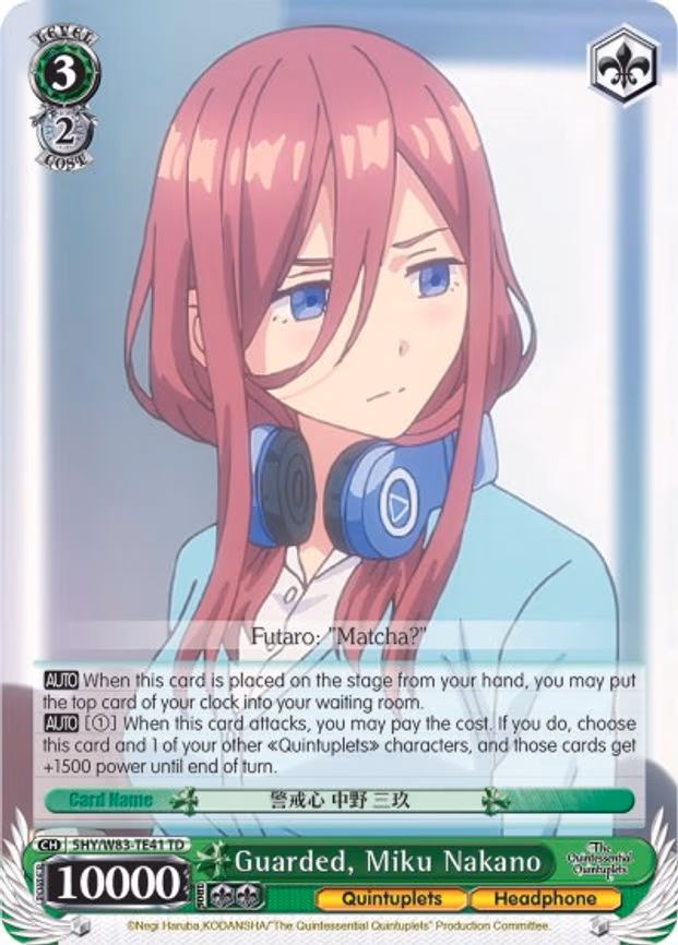 Guarded, Miku Nakano