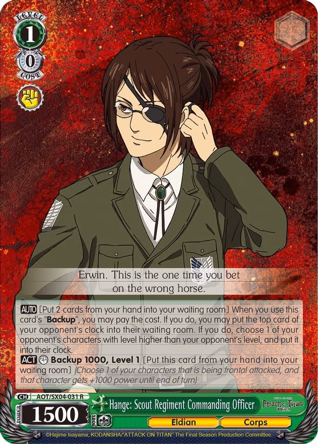 Hange: Scout Regiment Commanding Officer