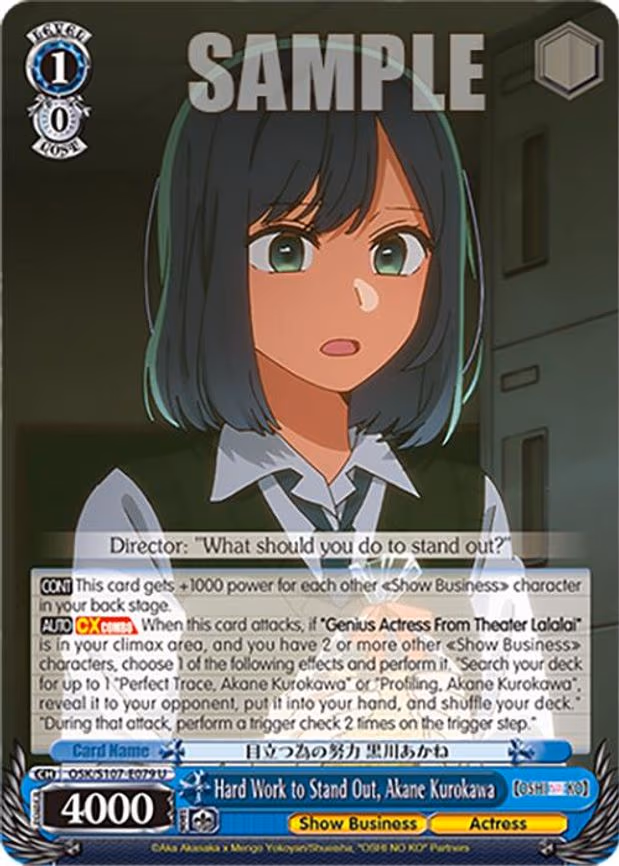 Hard Work to Stand Out, Akane Kurokawa
