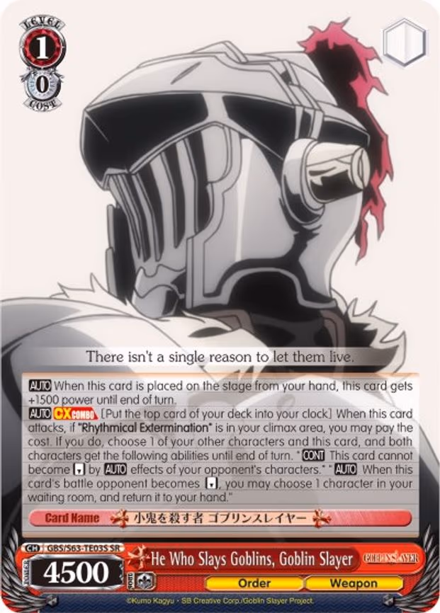 He Who Slays Goblins, Goblin Slayer