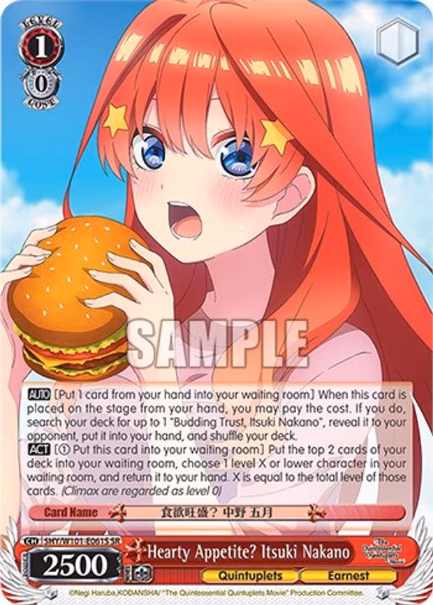 Hearty Appetite? Itsuki Nakano