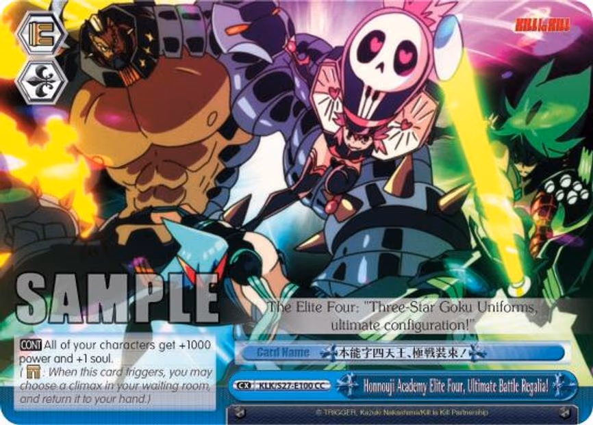 Honnouji Academy Elite Four, Ultimate Battle Regalia!
