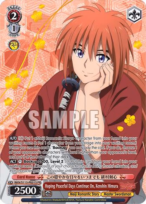 Hoping Peaceful Days Continue On, Kenshin Himura - Promo (RKN/S115-PE01 PR)