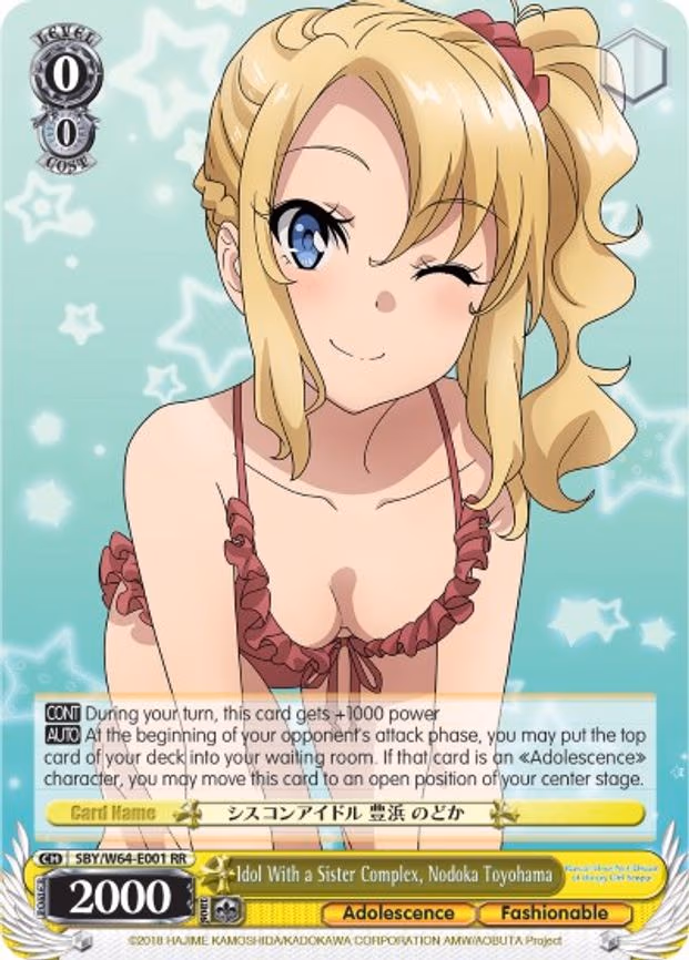 Idol With a Sister Complex, Nodoka Toyohama
