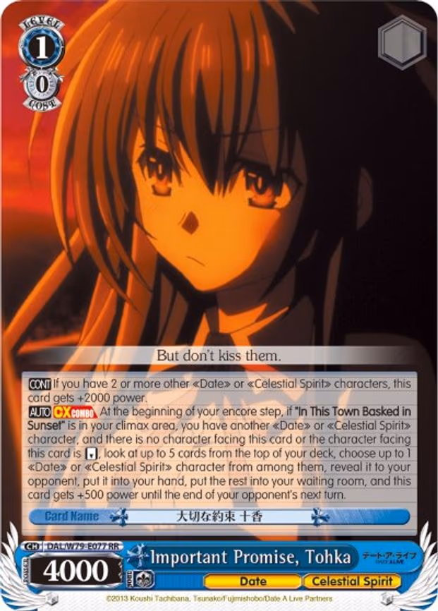 Important Promise, Tohka