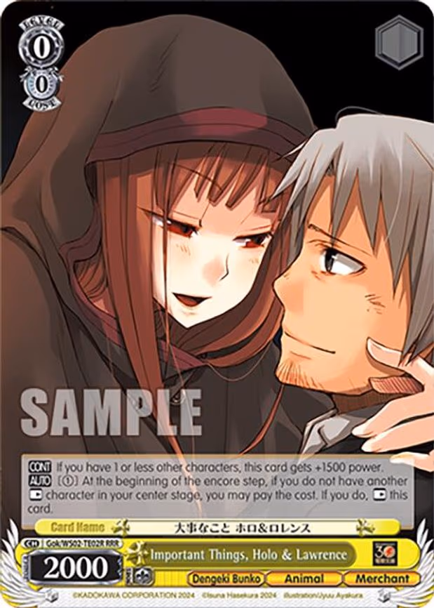 Important Things, Holo & Lawrence