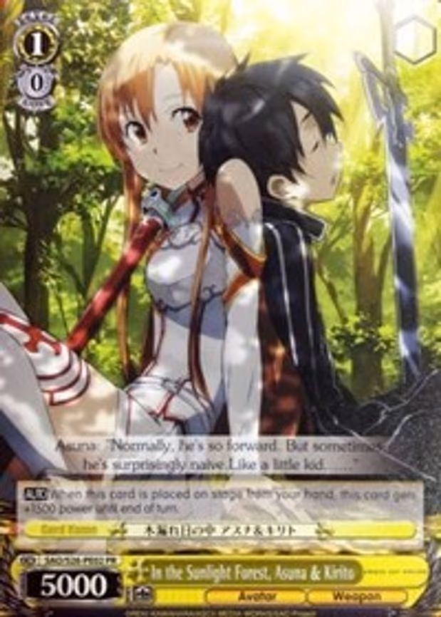 In the Sunlight Forest, Asuna & Kirito