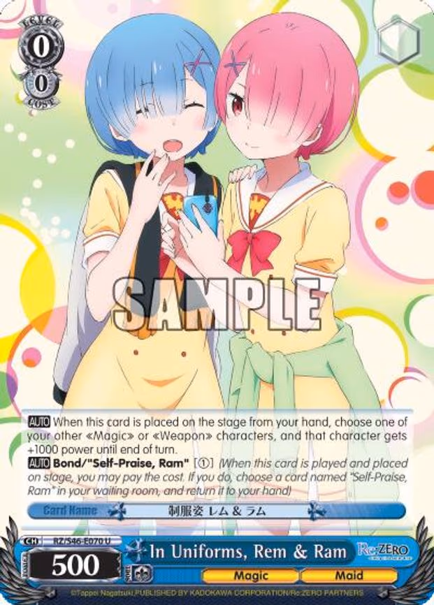 In Uniforms, Rem & Ram