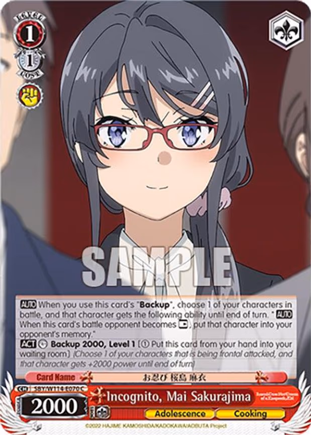 Incognito, Mai Sakurajima
