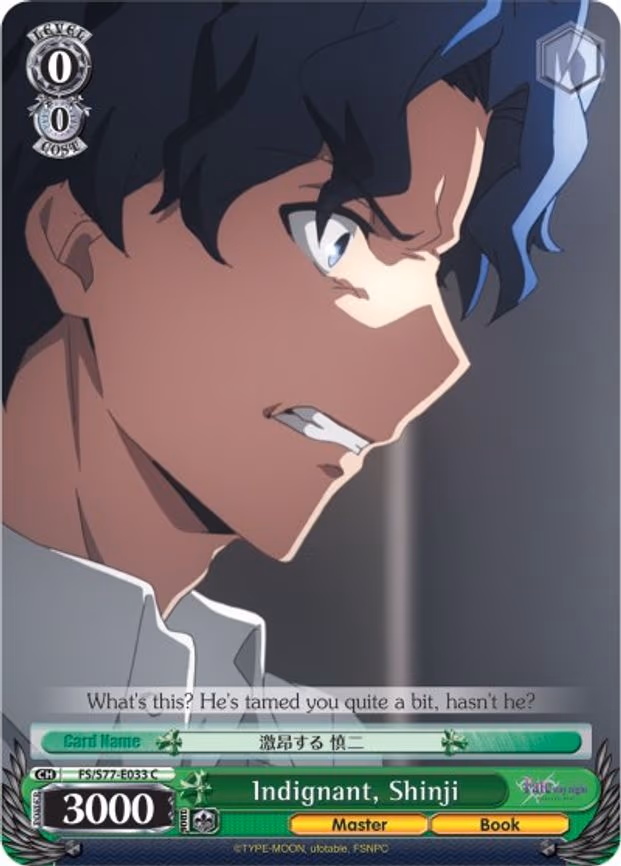 Indignant, Shinji