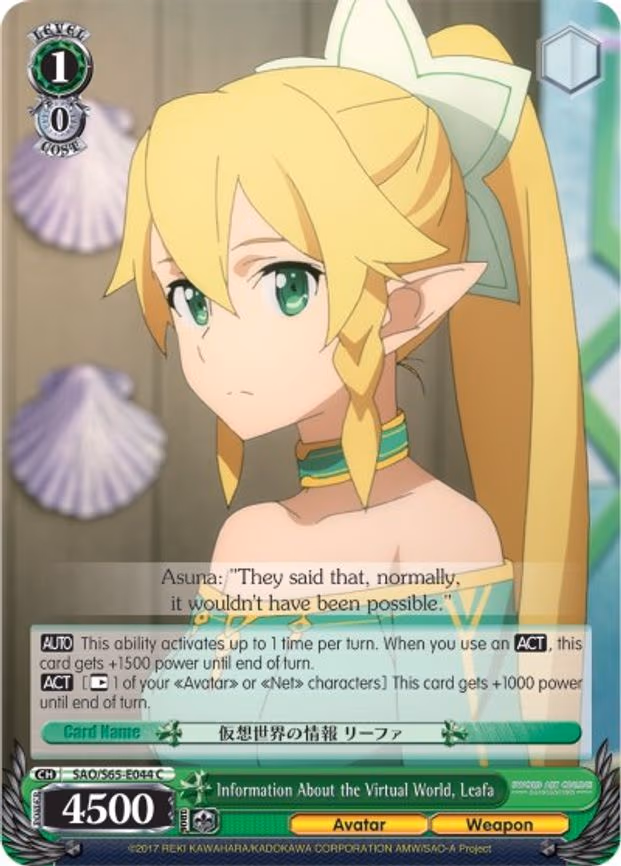 Information About the Virtual World, Leafa