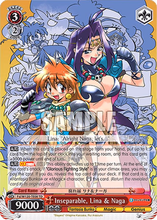 Inseparable, Lina & Naga - Triple Rare (Fsl/W120-TE08R RRR)