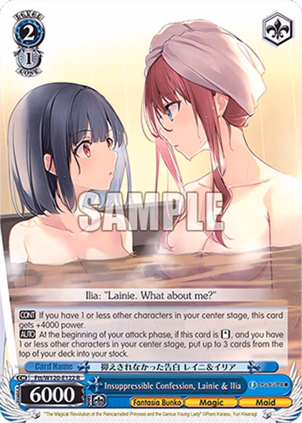 Insuppressible Confession, Lainie & Ilia