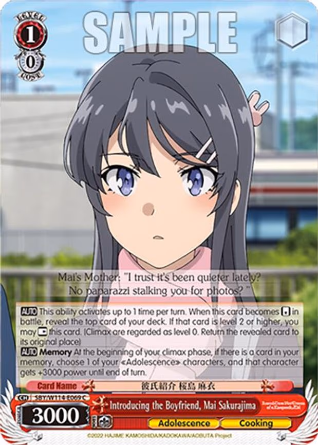 Introducing the Boyfriend, Mai Sakurajima