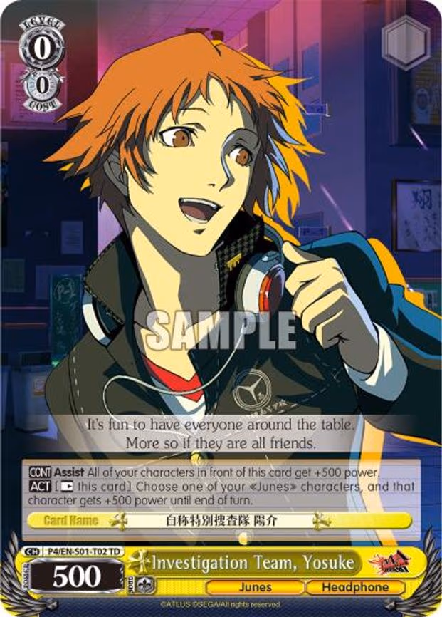 Investigation Team, Yosuke