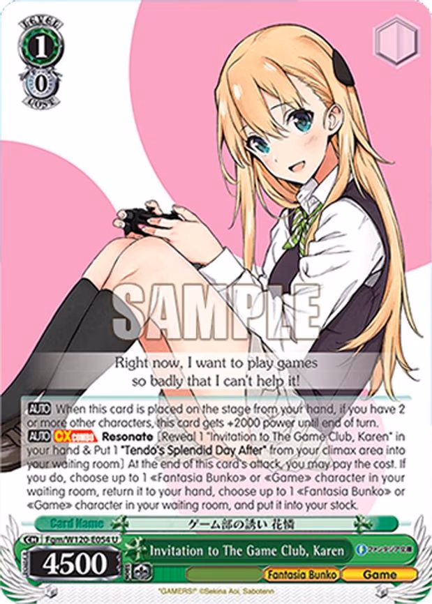 Invitation to The Game Club, Karen