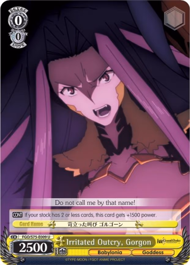 Irritated Outcry, Gorgon