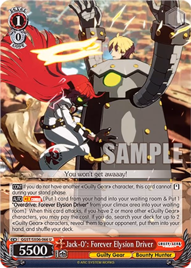 Jack-O': Forever Elysion Driver